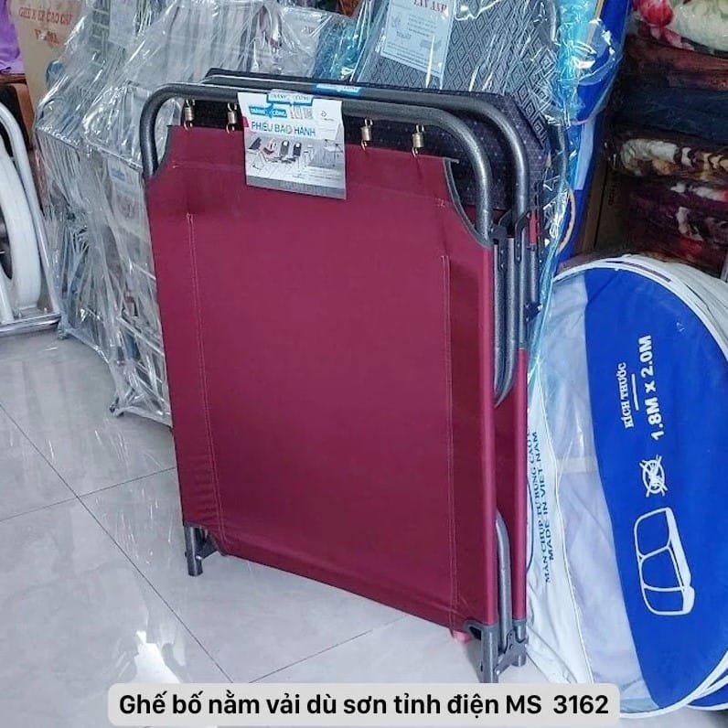 Giường bố nằm vải dù sơn tỉnh điện MS 3162