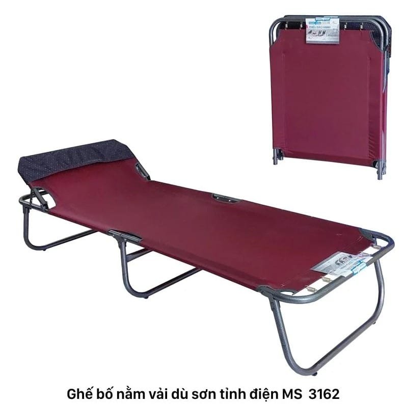 Giường bố nằm vải dù sơn tỉnh điện MS 3162