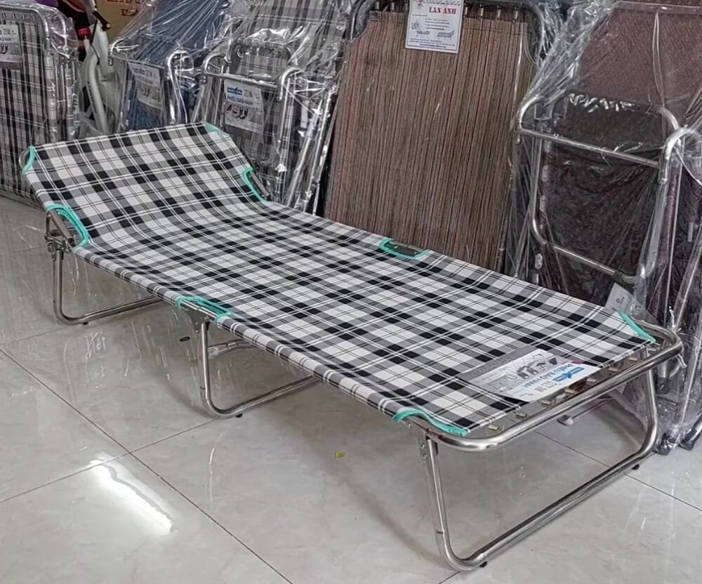 Ghế bố nằm inox MS 3142 chính hãng Thành Công