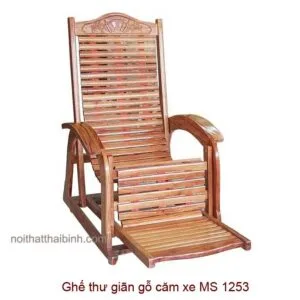 Ghế thư giãn gỗ căm xe MS 1253