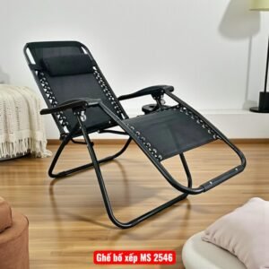 Ghế bố xếp sơn tĩnh điện cao cấp