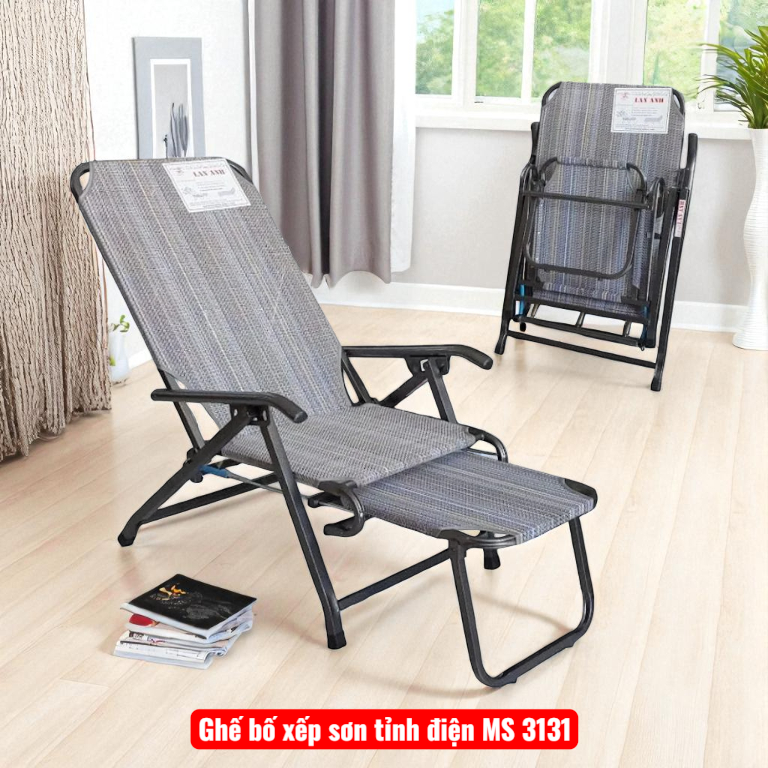 Ghế bố xếp sơn tỉnh điện giao tận nhà