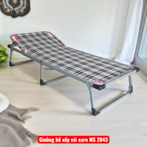 Giường bố xếp vải khung thép sơn tĩnh điện cỡ lớn