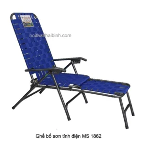 Ghế bố sơn tĩnh điện MS 1862 chính hãng, khung thép bền chắc, bảo hành 1 năm