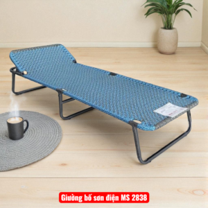 giường xếp dây Đài Loan khung sắt chắc chắn