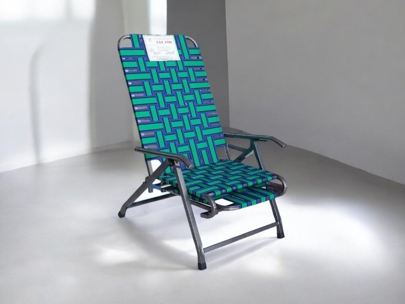 Ghế xếp đan dây dù bảng lớn MS 3064 5 Ghế xếp đan dây dù bảng lớn