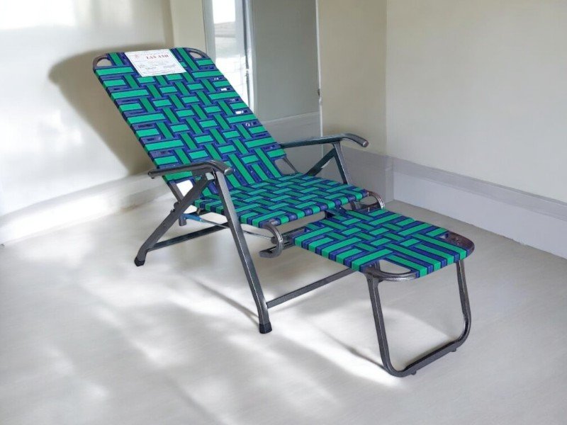 Ghế xếp đan dây dù bảng lớn MS 3064 6 Ghế xếp đan dây dù bảng lớn