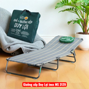 Giường xếp Duy Lợi inox khung ống cao cấp