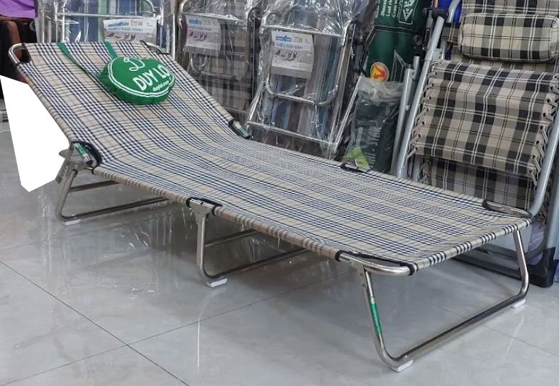 Giường xếp Duy Lợi inox khung ống cao cấp