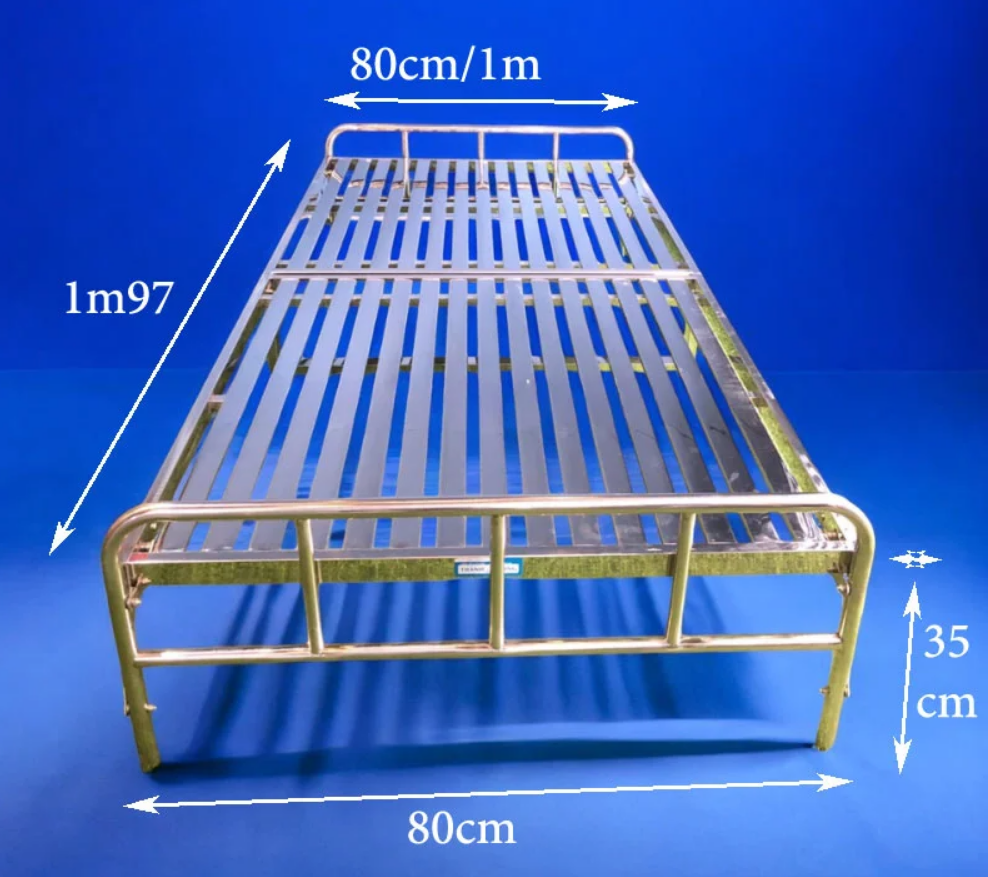 Giường xếp inox gấp gọn cao cấp
