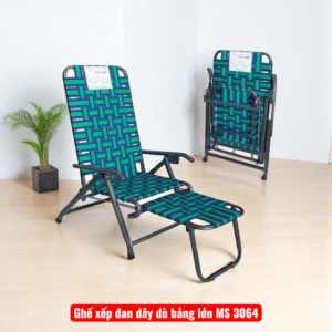 Ghế xếp đan dây dù bảng lớn