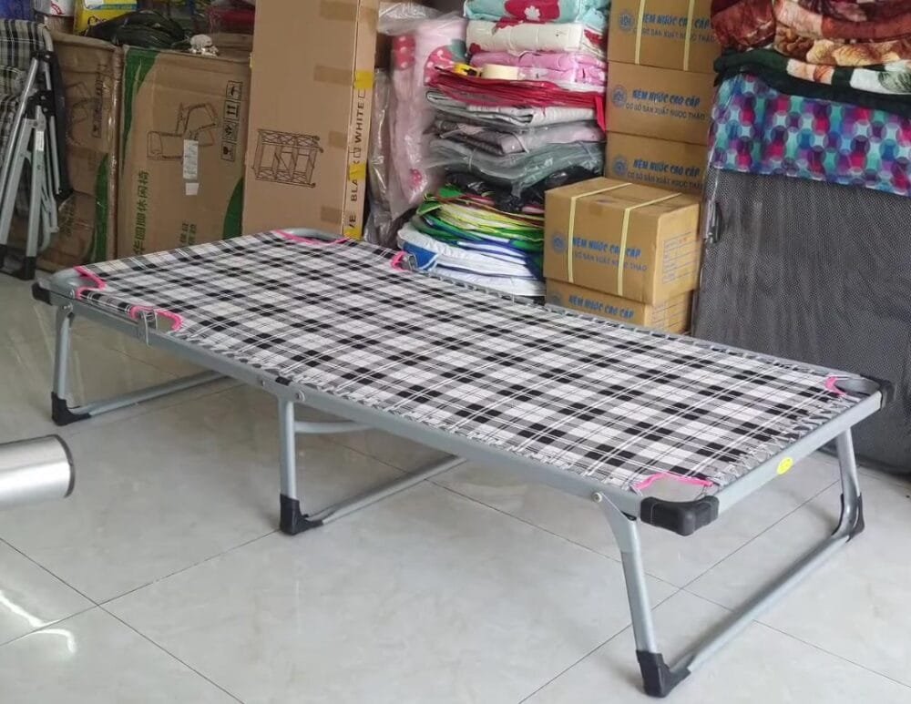 Giường Bố Xếp Vải Khung Thép Sơn Tĩnh Điện Cỡ Lớn MS 2843 11 Giường Bố Xếp Vải Khung Thép Sơn Tĩnh Điện Cỡ Lớn MS 2843
