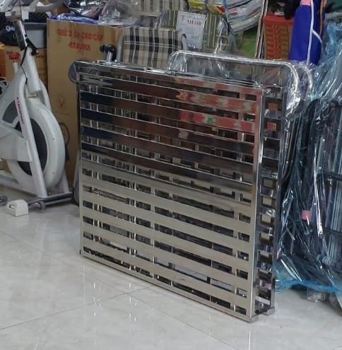 Giường Xếp Inox Gấp Gọn Cao Cấp MS 3208 - Khung Inox 201 Bền Đẹp