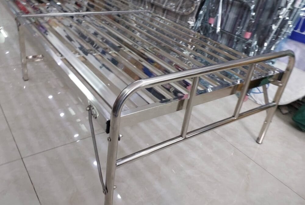 Giường Xếp Inox Gấp Gọn Cao Cấp MS 3208 - Khung Inox 201 Bền Đẹp
