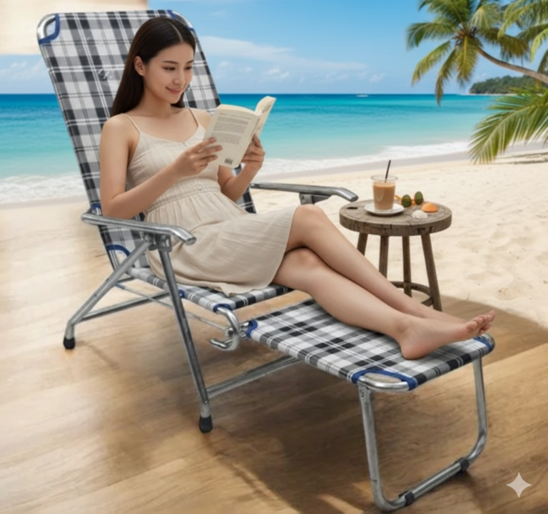 Ghế bố inox cao cấp MS 3157 | Giá bán=1tr250