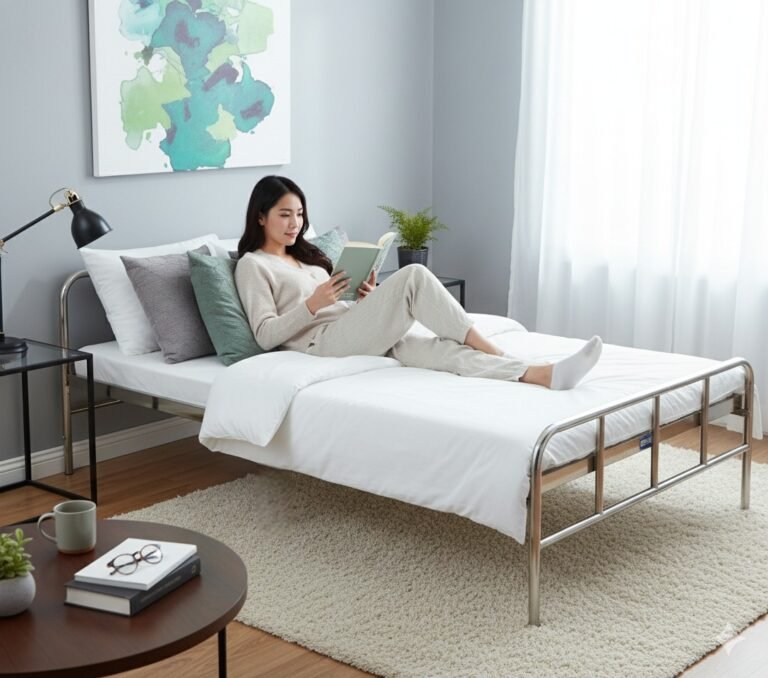 Giường xếp inox MS 3208 | Giá bán= 2tr250