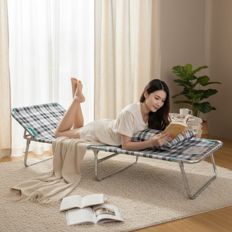 Ghế bố nằm inox MS 3142 | Giá bán= 1tr150