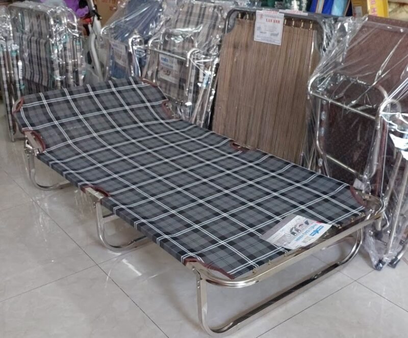 Ghế Bố Giá Rẻ: Top 10+ Mẫu Bền Đẹp Và Cách Chọn Mua Chuẩn Nhất 2026 26 Ghế bố xếp giá rẻ sơn tĩnh điện chịu lực 150kg