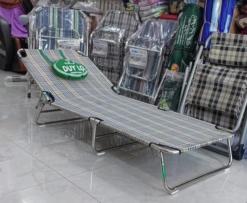 Ghế Bố Giá Rẻ: Top 10+ Mẫu Bền Đẹp Và Cách Chọn Mua Chuẩn Nhất 2026 22 Ghế bố giá rẻ khung inox vải lưới tại Nội Thất Thái Bình