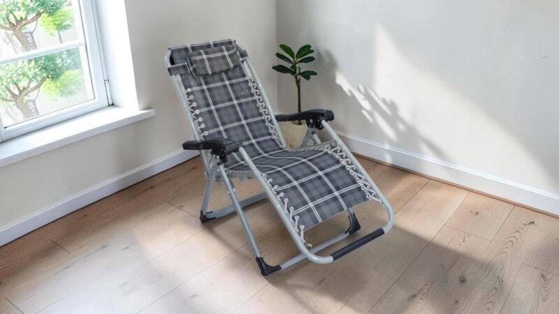 Ghế bố thư giãn khung inox vải bố cao cấp Nội thất Thái Bình