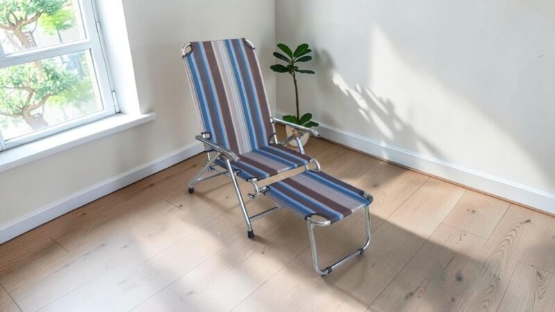 Ghế bố thư giãn khung inox vải bố cao cấp Nội thất Thái Bình