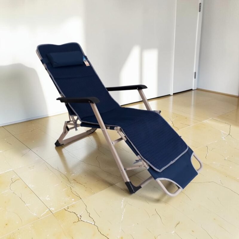 Ghế bố xếp nằm thư giãn vải bố siêu bền chịu lực 100kg