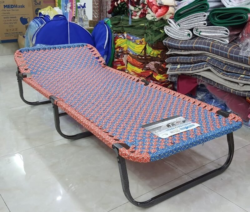 Mẫu ghế bố xếp đan dây dù bảng lớn MS 3064