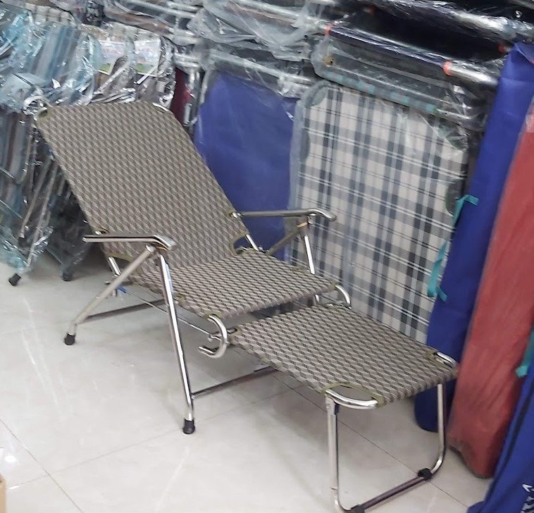 Giá ghế bố xếp khung sắt sơn tĩnh điện cao cấp