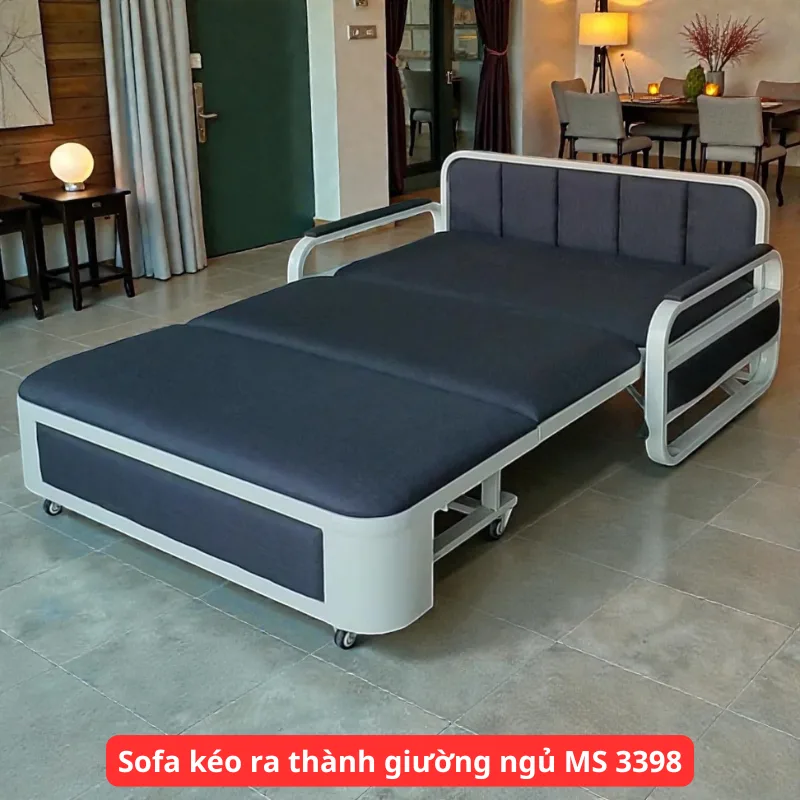 Sofa Giường Kéo Đa Năng MS 3398 Khung Sắt Sơn Tĩnh Điện, Giải Pháp Nội Thất Thông Minh Cho Không Gian Hiện Đại 1 Sofa Giường Kéo Đa Năng MS 3398 Khung Sắt Sơn Tĩnh Điện, Giải Pháp Nội Thất Thông Minh Cho Không Gian Hiện Đại