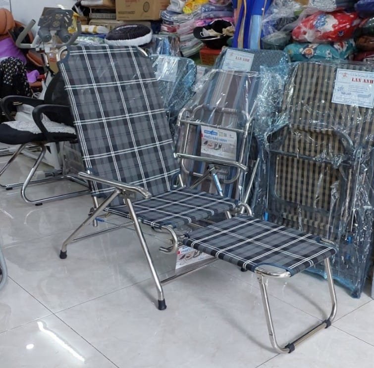 Mua ghế bố xếp khung sơn tĩnh điện, vải lưới bền chắc 4 Ghế bố xếp sơn tĩnh điện