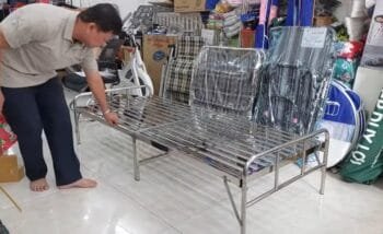 Giường Xếp Inox Cho Gia Đình Sử Dụng