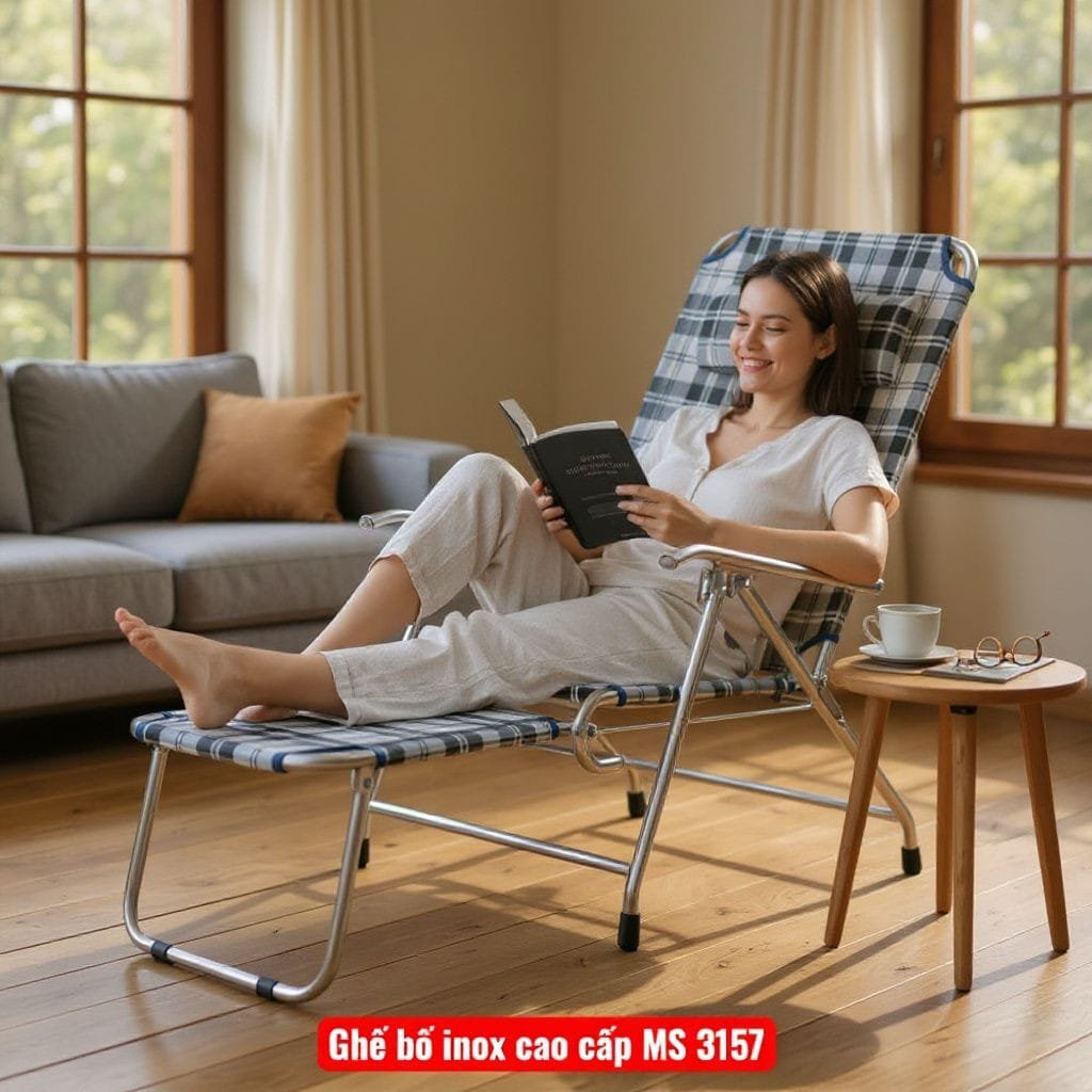 giường xếp inox 304 cho gia đình