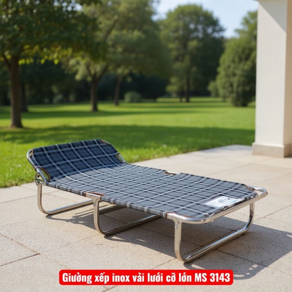 giường xếp lưới cho gia đình sử dụng